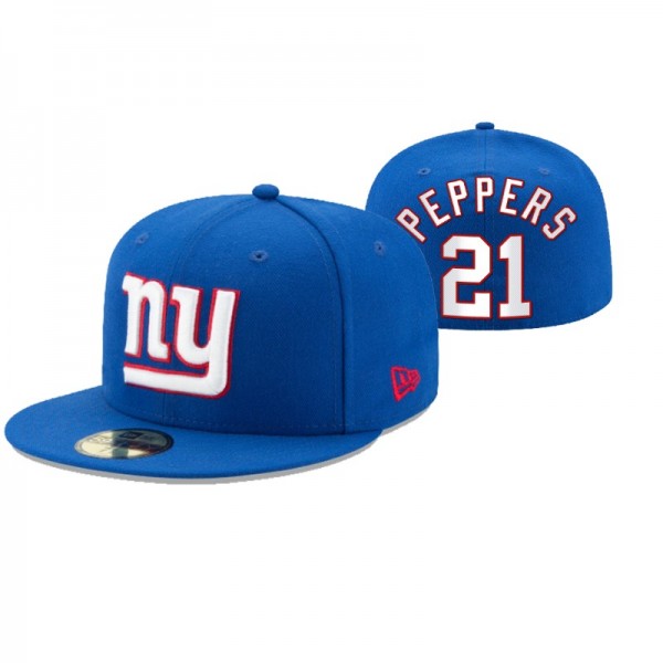 New York Giants New Era Jabrill Peppers #21 Royal ...