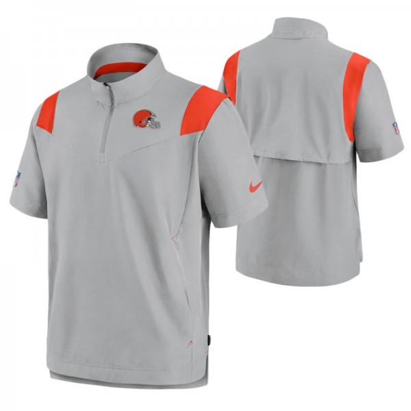Cleveland Browns Nike Short Sleeve Gray Sideline C...