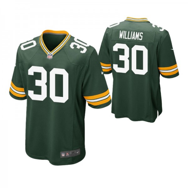 Men's - Green Bay Packers #30 Jamaal Williams Gree...