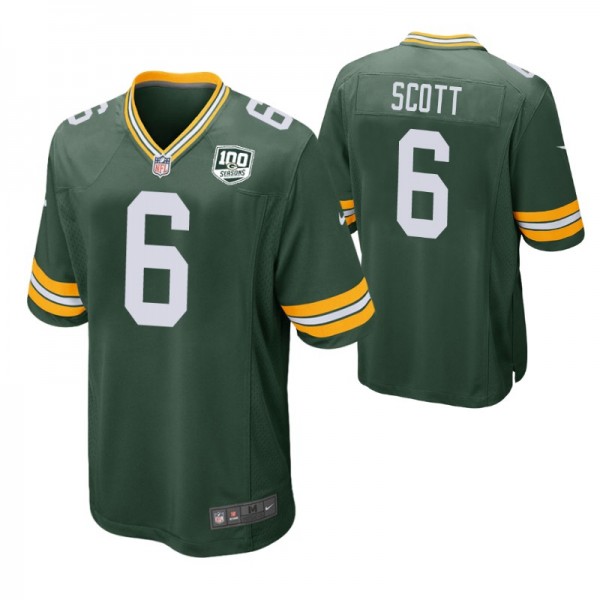 Men's - Green Bay Packers #6 JK Scott Green Nike G...
