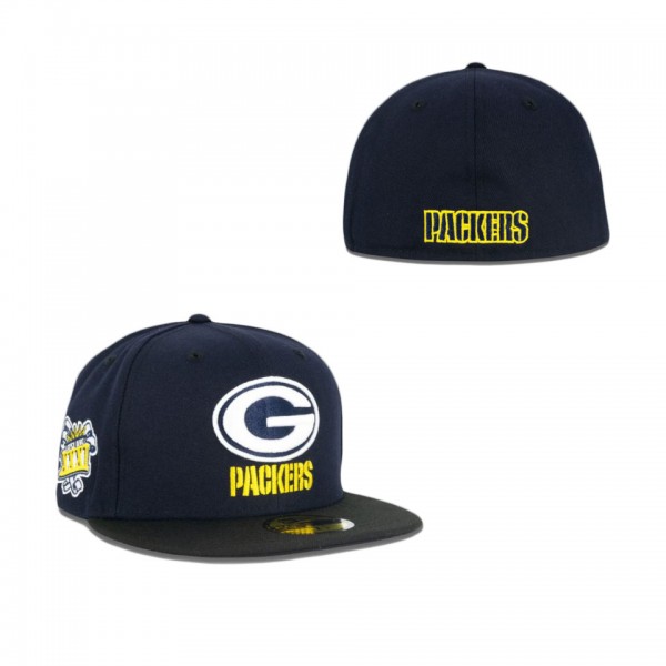 Green Bay Packers Lightning 59FIFTY Fitted Hat