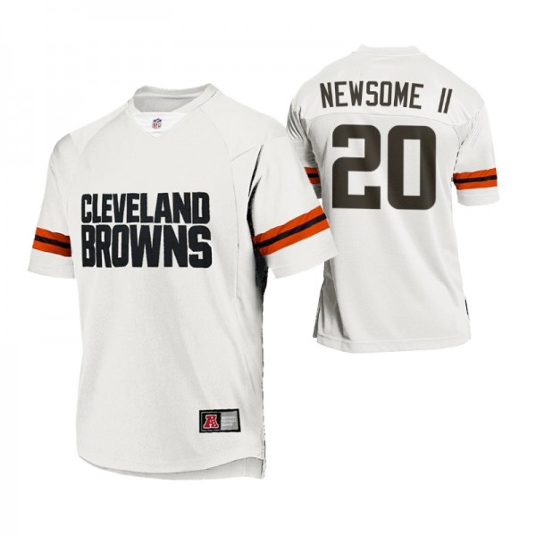 Cleveland Browns Greg Newsome II #20 Majestic Replica White Jersey