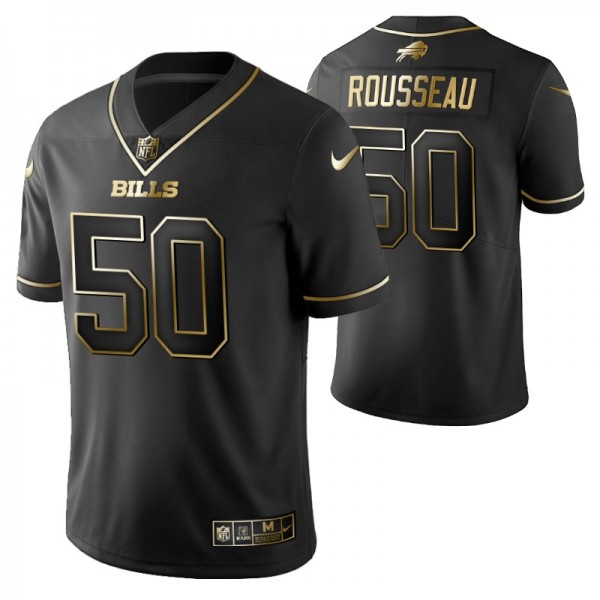 Buffalo Bills 50 #Gregory Rousseau Golden Limited ...