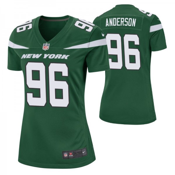 New York Jets #96 Henry Anderson Nike Green Women'...
