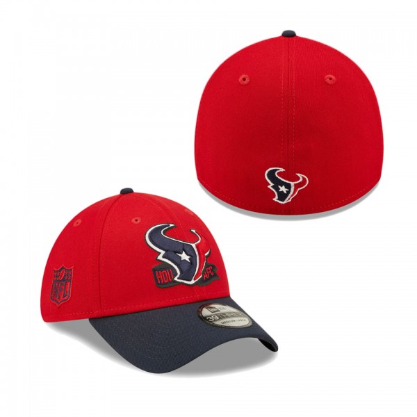 Men's Houston Texans Red SEC 2022 Sideline 39THIRTY Flex Hat