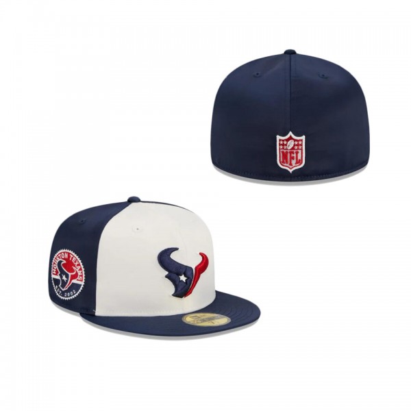 Houston Texans Throwback Satin 59FIFTY Fitted Hat