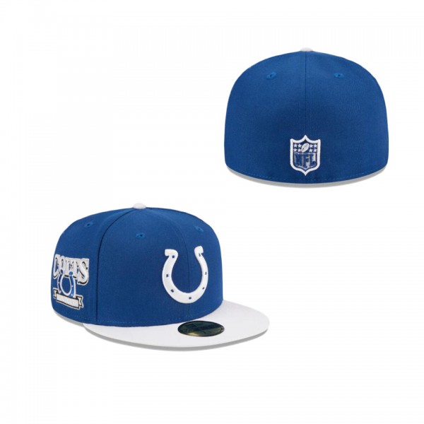Indianapolis Colts Throwback Hidden 59FIFTY Fitted...
