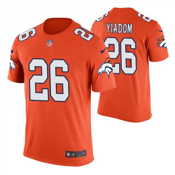 2019 Denver Broncos Isaac Yiadom Color Rush T-Shir...
