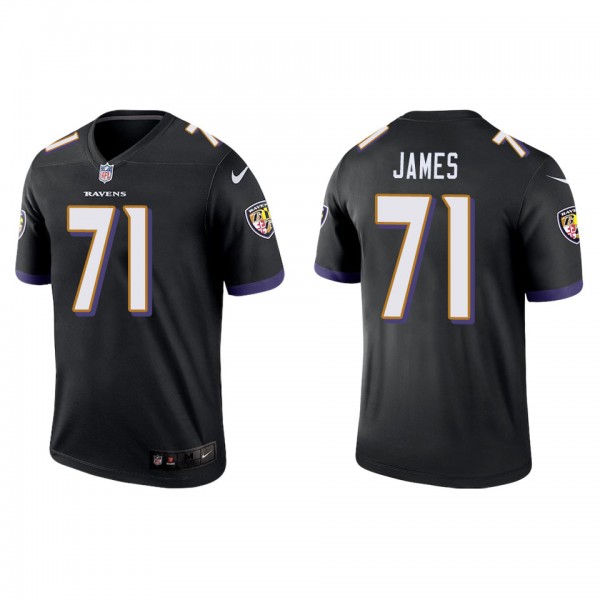 Men's Baltimore Ravens Ja'Wuan James Black Legend ...