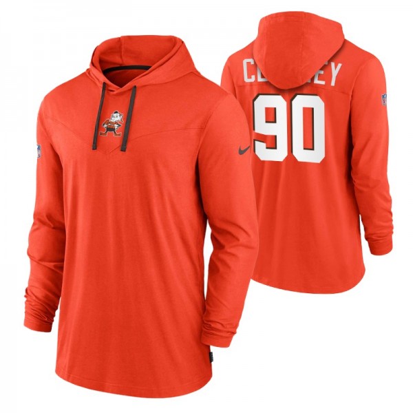 Cleveland Browns #90 Jadeveon Clowney Orange Sidel...