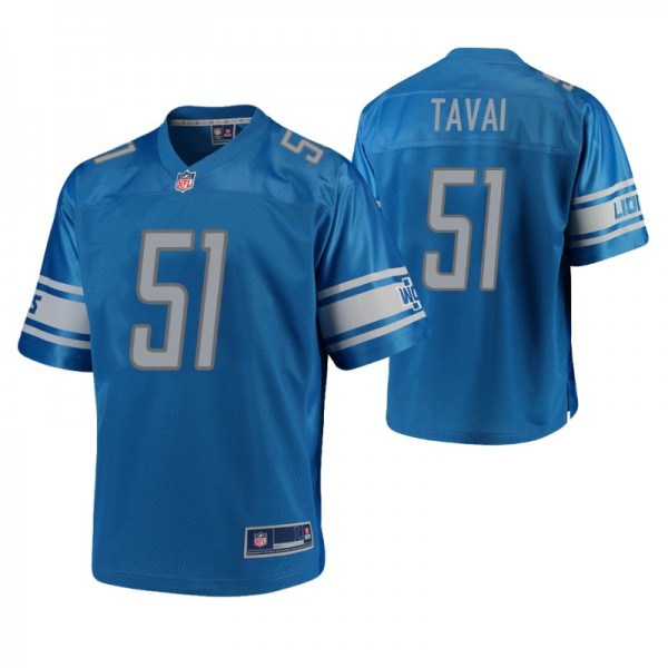 Detroit Lions Jahlani Tavai Blue Pro Line Player Jersey
