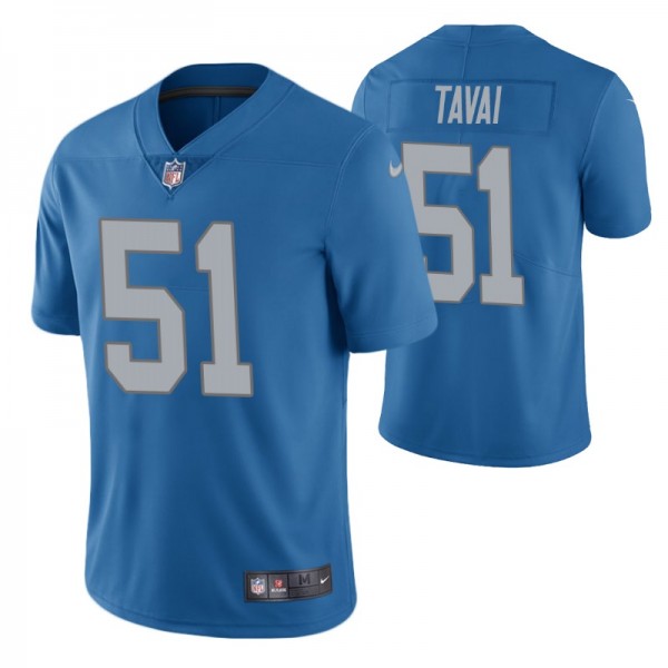 Jahlani Tavai Lions 2019 NFL Draft Blue Vapor Limi...