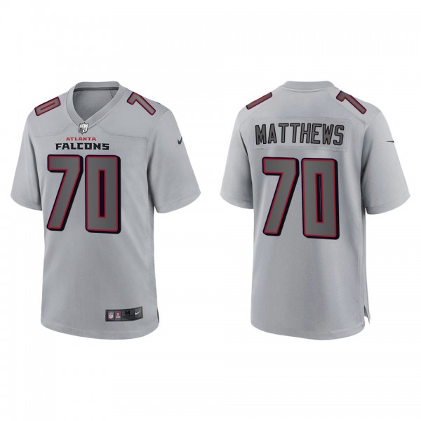 Jake Matthews Atlanta Falcons Gray Atmosphere Fash...