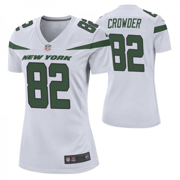 New York Jets #82 Jamison Crowder Nike White Women...