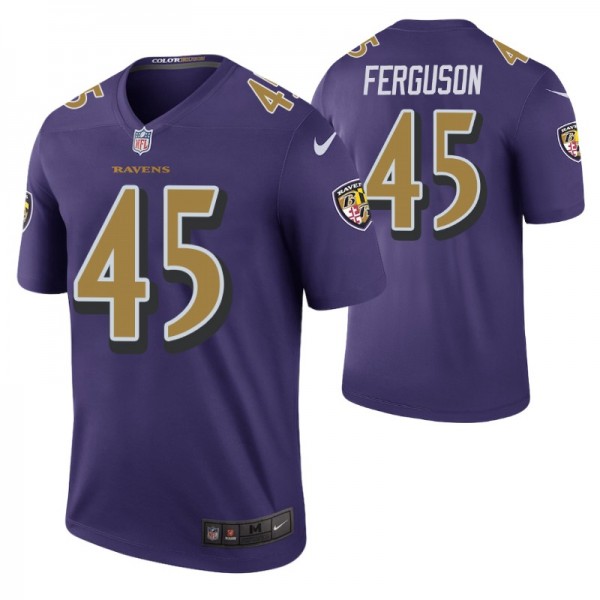 Jaylon Ferguson Baltimore Ravens Purple 2019 NFL D...