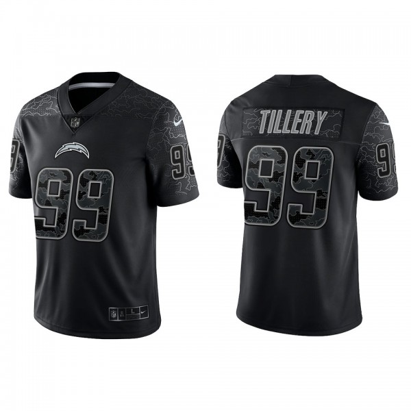 Jerry Tillery Los Angeles Chargers Black Reflectiv...
