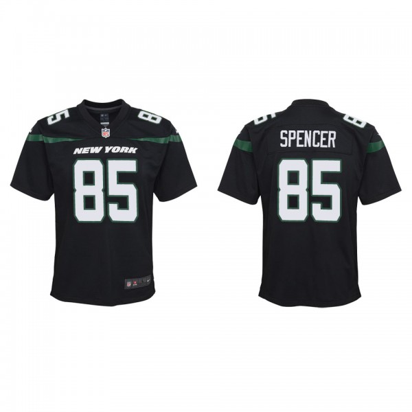 Youth New York Jets Diontae Spencer Black Game Jer...