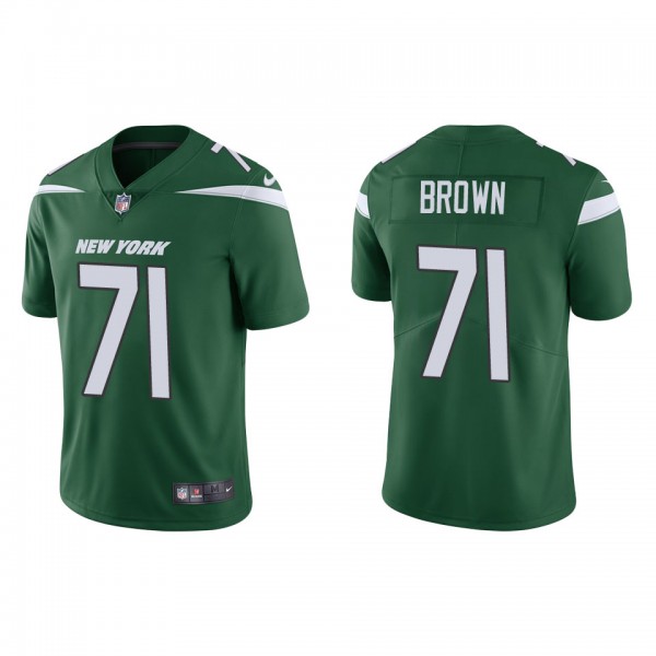 Men's New York Jets Duane Brown Green Vapor Limite...