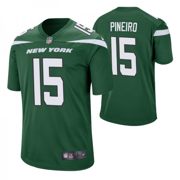 New York Jets #15 Eddy Pineiro Green Game Jersey