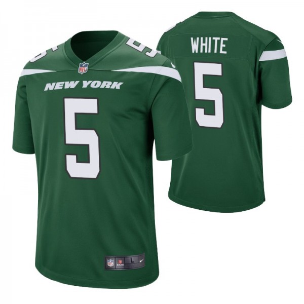 New York Jets Mike White #5 Green Game Jersey