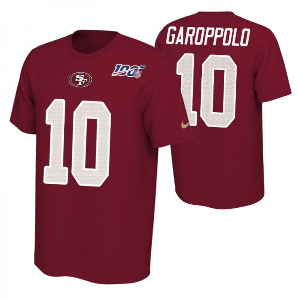 Jimmy Garoppolo #10 San Francisco 49ers NFL 100th ...