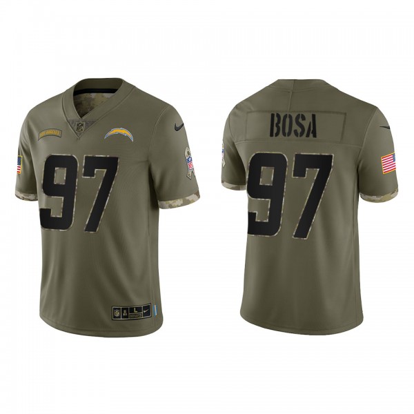 Joey Bosa Los Angeles Chargers Olive 2022 Salute T...