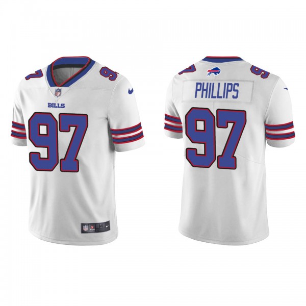 Men's Buffalo Bills Jordan Phillips White Vapor Limited Jersey