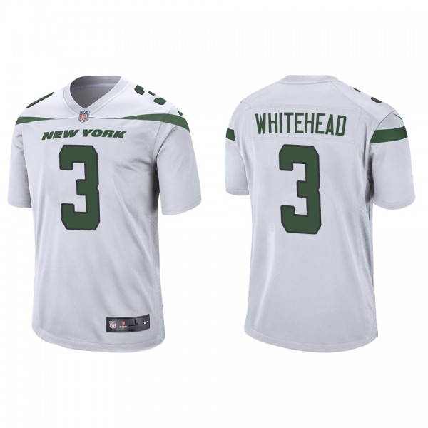 Men's New York Jets Jordan Whitehead White Game Je...