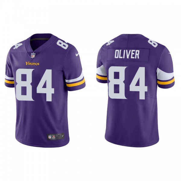 Men's Minnesota Vikings Josh Oliver Purple Vapor L...