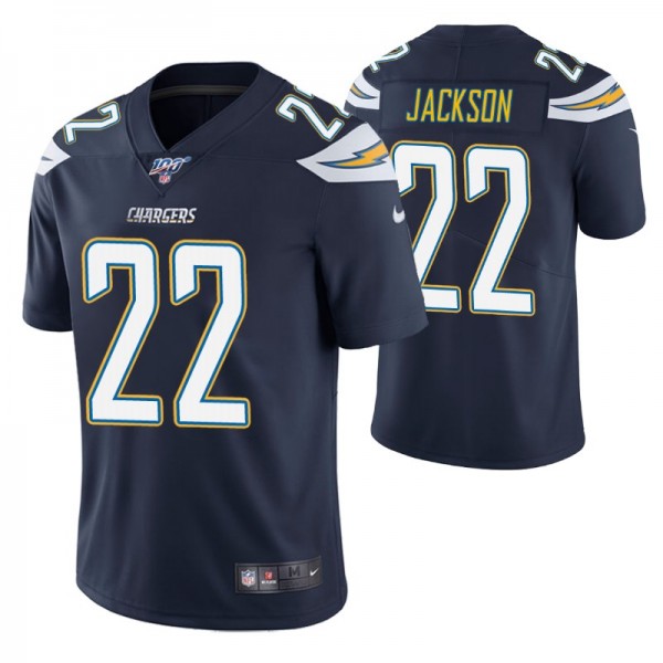 Los Angeles Chargers Justin Jackson Navy 100th Sea...
