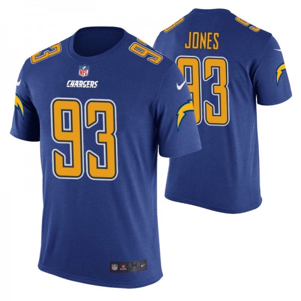 2019 Los Angeles Chargers Justin Jones Color Rush ...