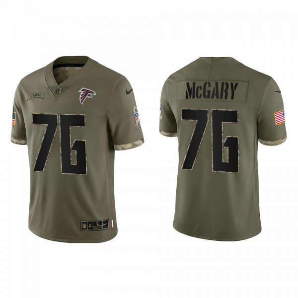 Kaleb McGary Atlanta Falcons Olive 2022 Salute To ...