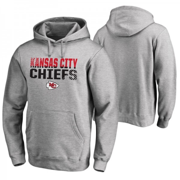 Kansas City Chiefs Ash Iconic Fade Out Pullover Ho...