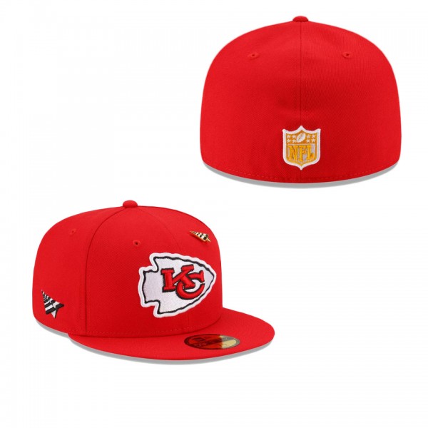 Men's Kansas City Chiefs x Paper Planes Red 59FIFTY Fitted Hat