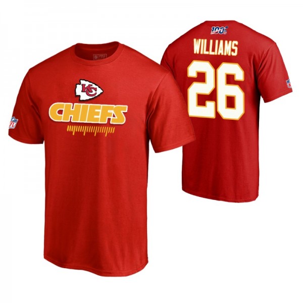 Men's Kansas City Chiefs #26 Damien Williams Red 1...