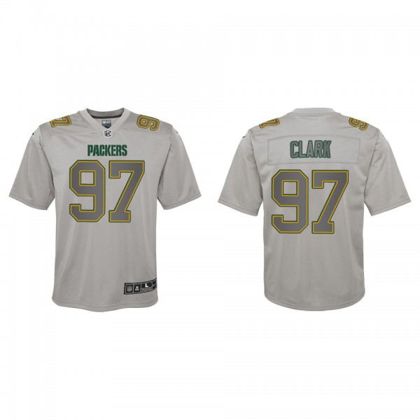 Kenny Clark Youth Green Bay Packers Gray Atmosphere Game Jersey