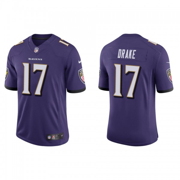Men's Baltimore Ravens Kenyan Drake Purple Vapor L...