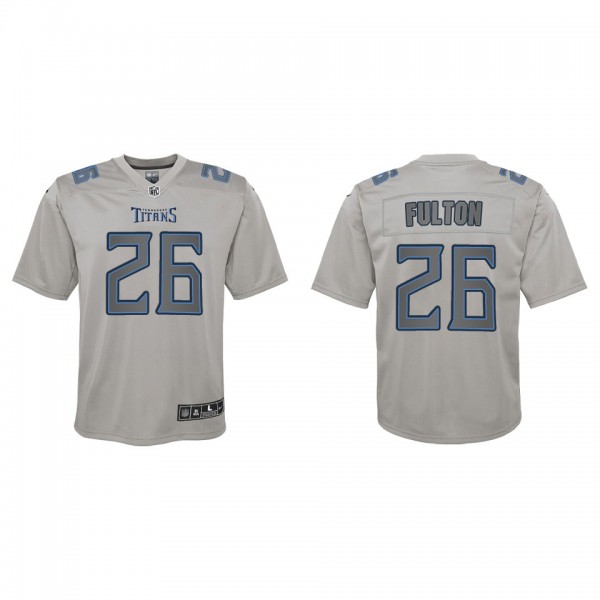 Kristian Fulton Youth Tennessee Titans Gray Atmosp...