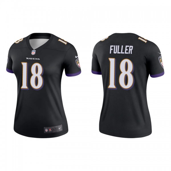 Kyle Fuller Women's Baltimore Ravens Black Legend ...