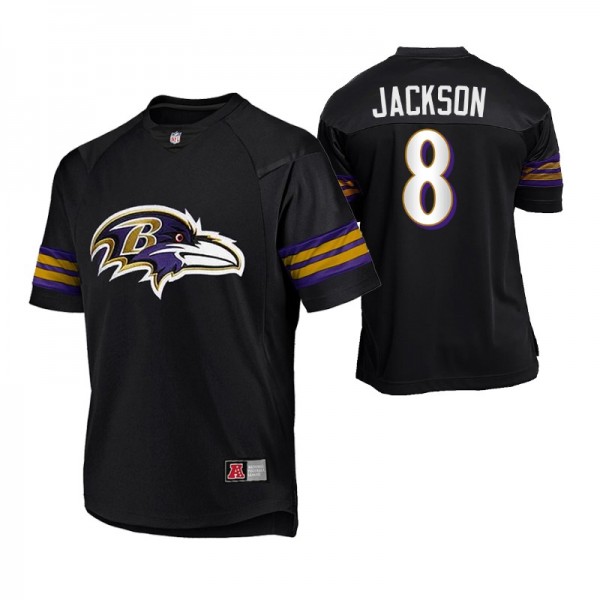 Baltimore Ravens Lamar Jackson #8 Majestic Replica...