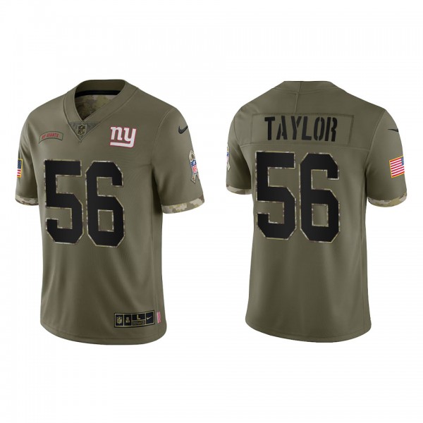 Lawrence Taylor New York Giants Olive 2022 Salute ...