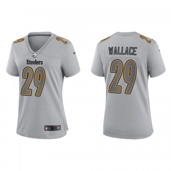 Levi Wallace Women's Pittsburgh Steelers Gray Atmo...