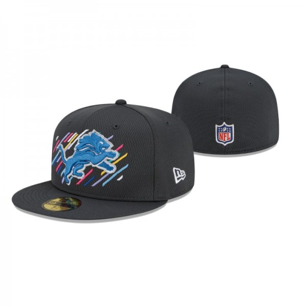 Detroit Lions 2021 NFL Crucial Catch Charcoal Hat ...