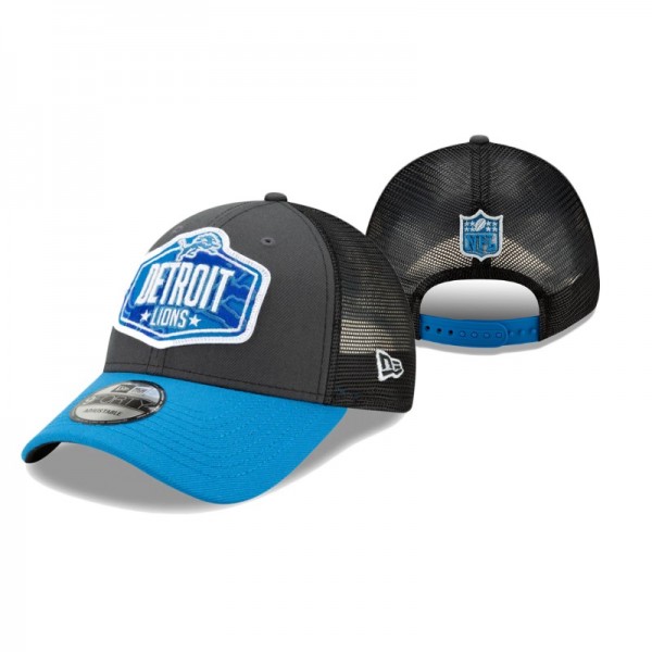 Detroit Lions New Era Graphite Blue 2021 NFL Draft...