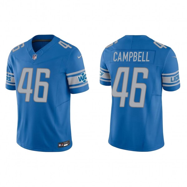 Men's Detroit Lions Jack Campbell Blue 2023 NFL Dr...