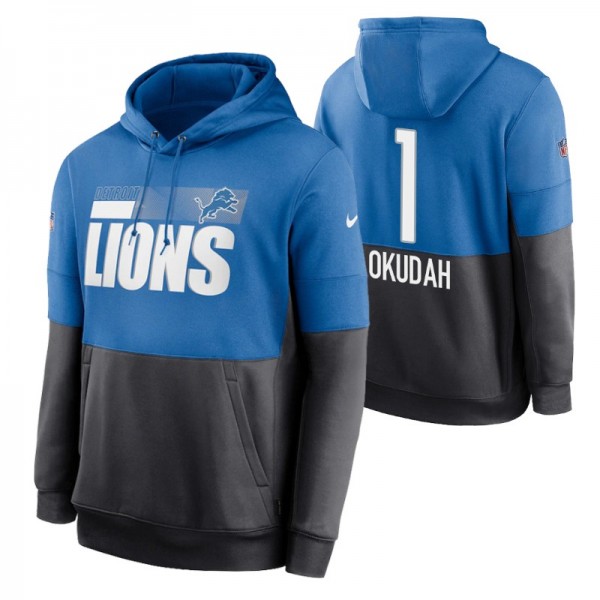 Detroit Lions 1 #Jeff Okudah Sideline Lockup Blue ...