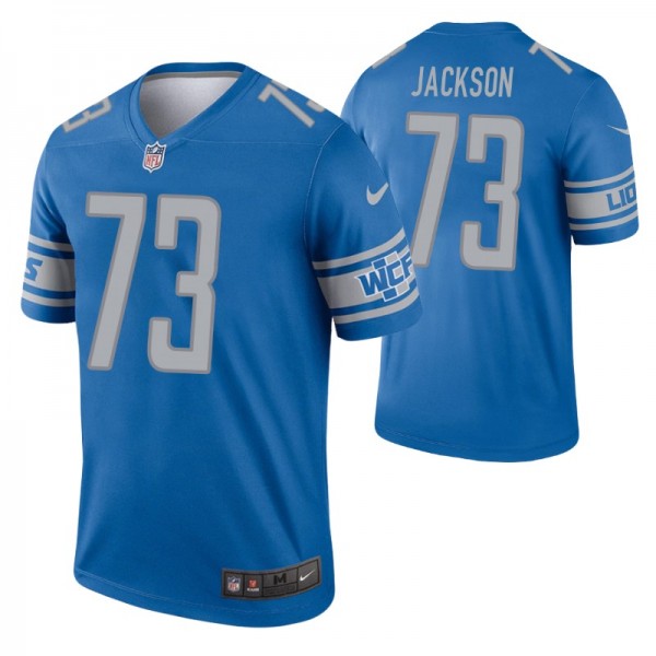 Men's Jonah Jackson #73 Detroit Lions Blue Legend ...