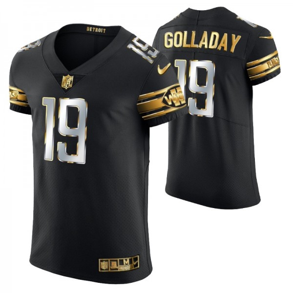 Detroit Lions Kenny Golladay #19 Golden Edition Black Elite Jersey