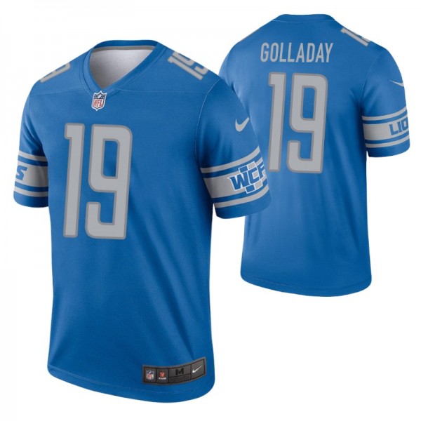Men's Kenny Golladay #19 Detroit Lions Blue Legend...