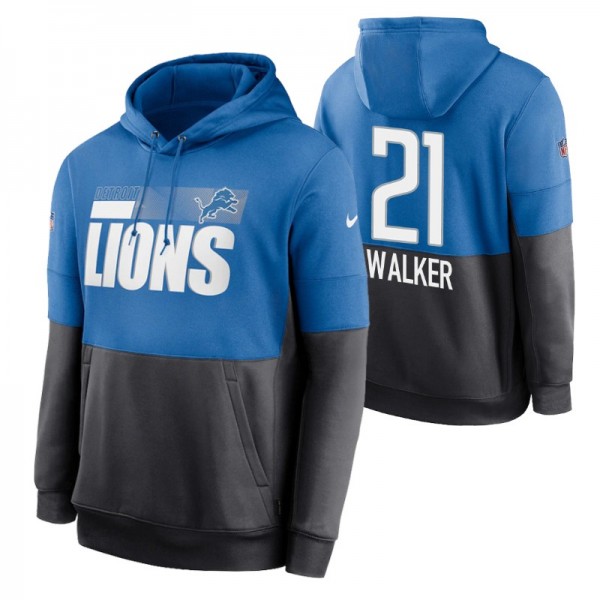 Detroit Lions 21 #Tracy Walker Sideline Lockup Blu...